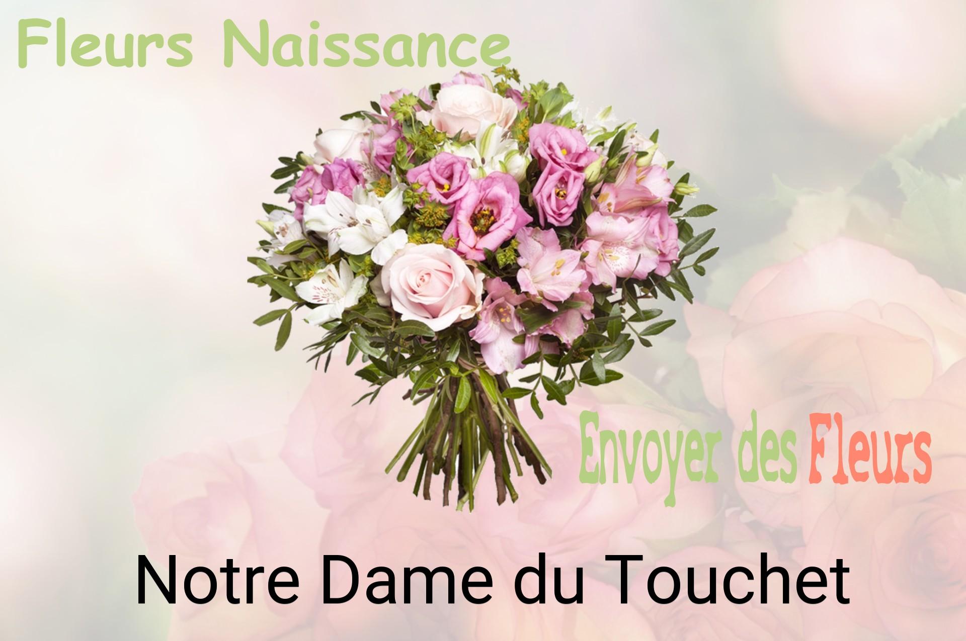 Bouquet de fleurs de naissance livré à Notre-Dame-du-Touchet